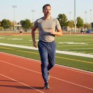 Tasc Performance Mens Recess‎ Jogger Pants Navy Blue TM 767 Medium EUC